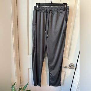 DESIGN JEANS, Gray, Tapered track pants Size XL, Stretch elastic Waist